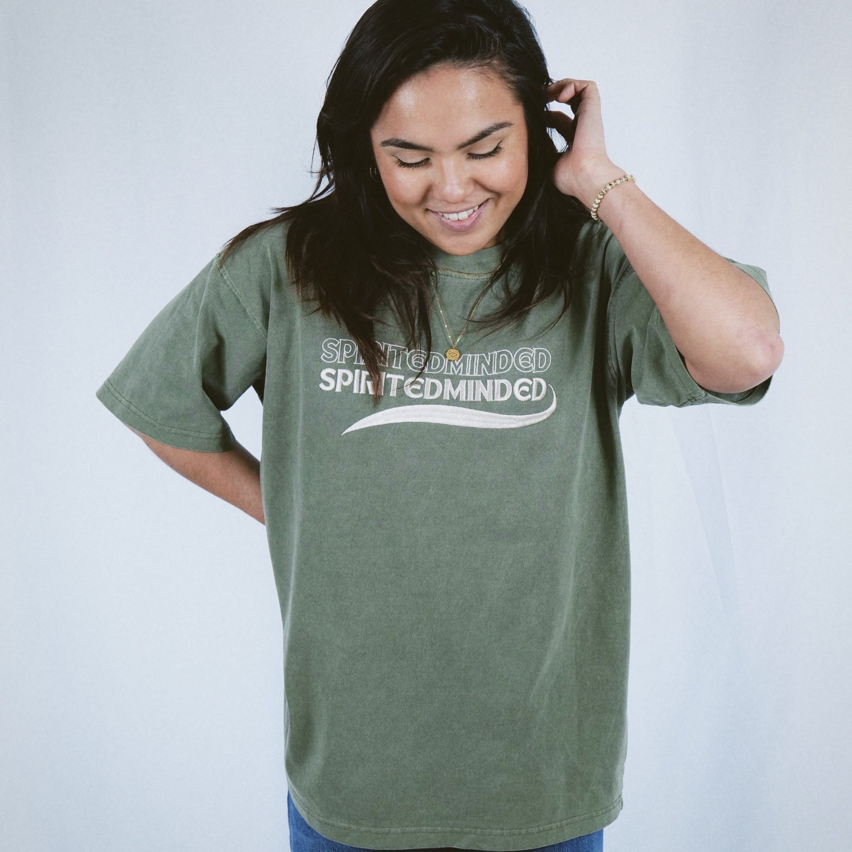 T-SHIRT UNISEXE OVERSIZE ALL FOR ONE - KAKI
