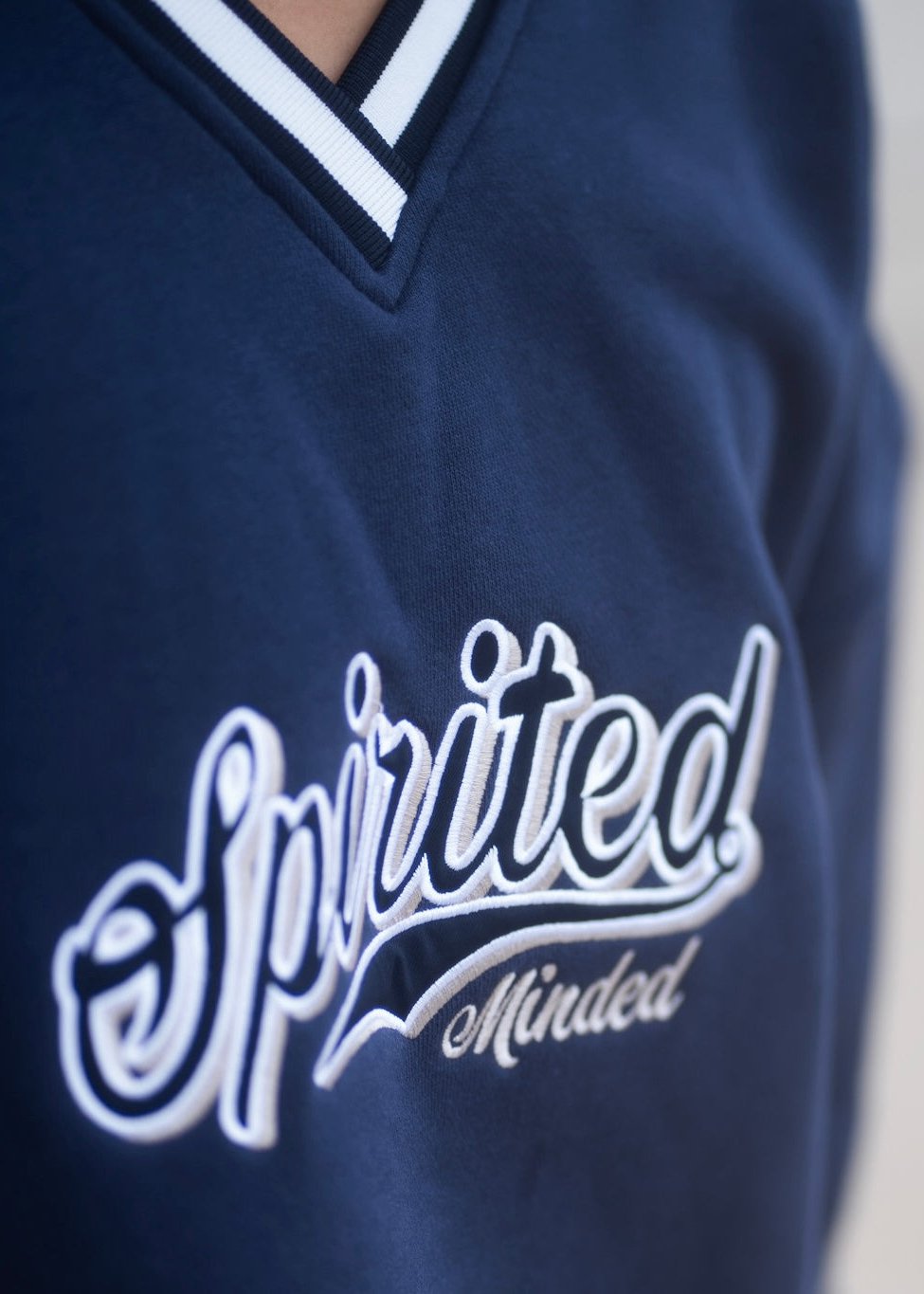 CREWNECK VARSITY OVERSIZE UNISEXE - BLEU