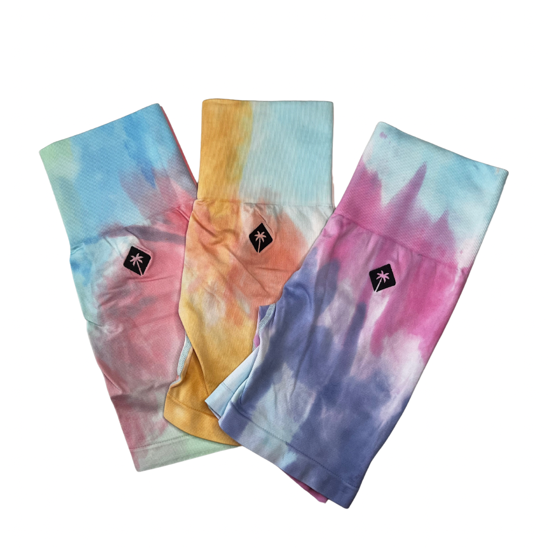 SHORT TIE DYE - VIOLET/ROSE