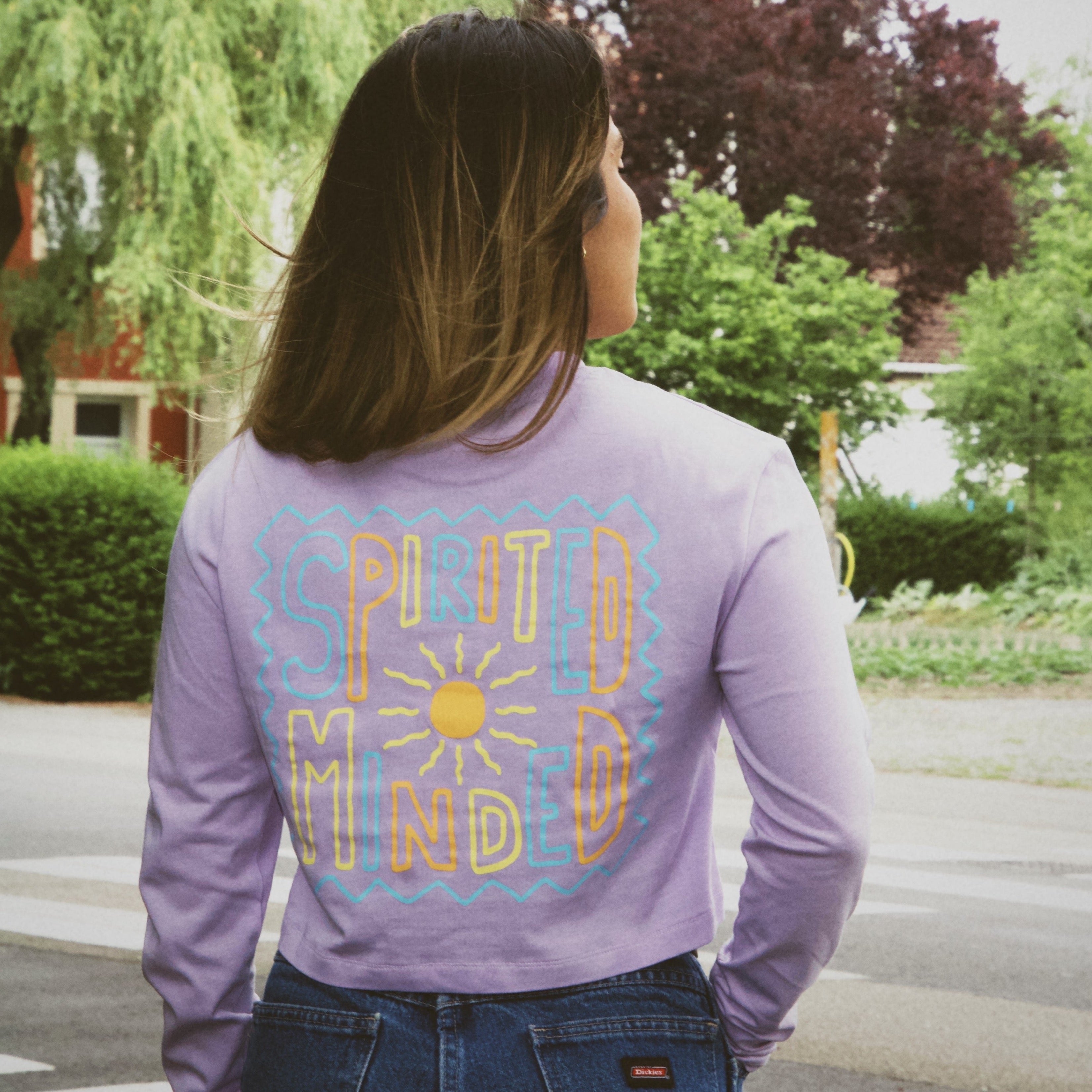 CROP TOP JOY - T-SHIRT MANCHES LONGUES