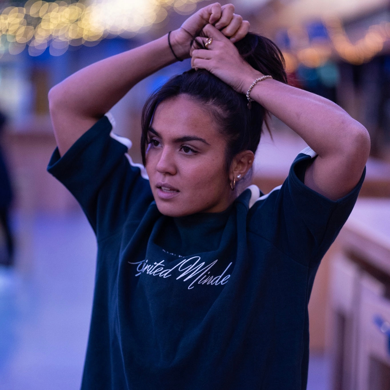 T-SHIRT OVERSIZE VARSITY UNISEXE - VERT