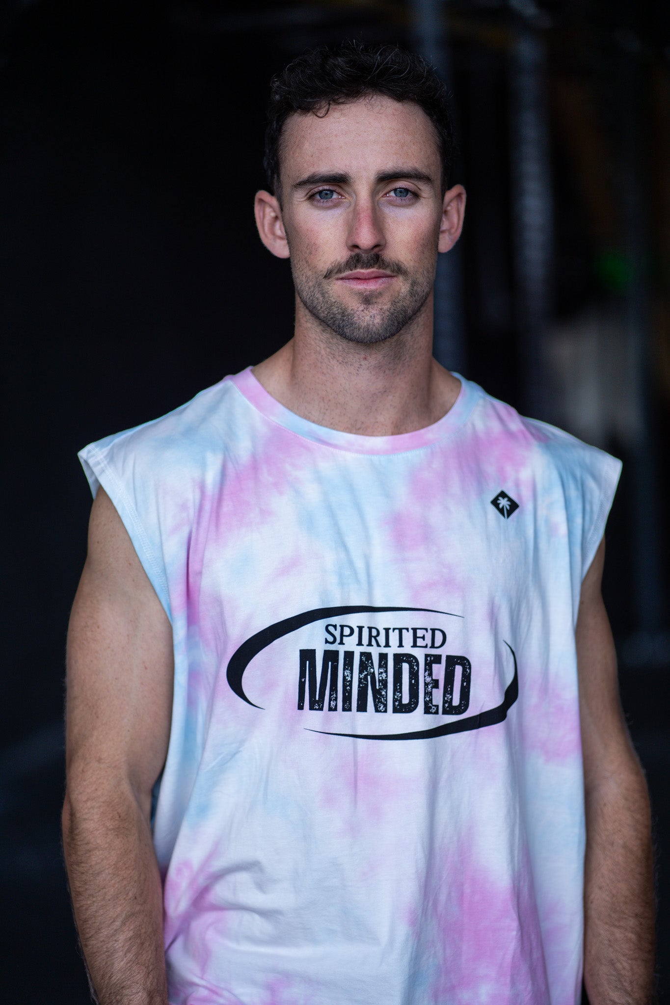 TANK OVERSIZE BANGERS - ROSE / BLEU