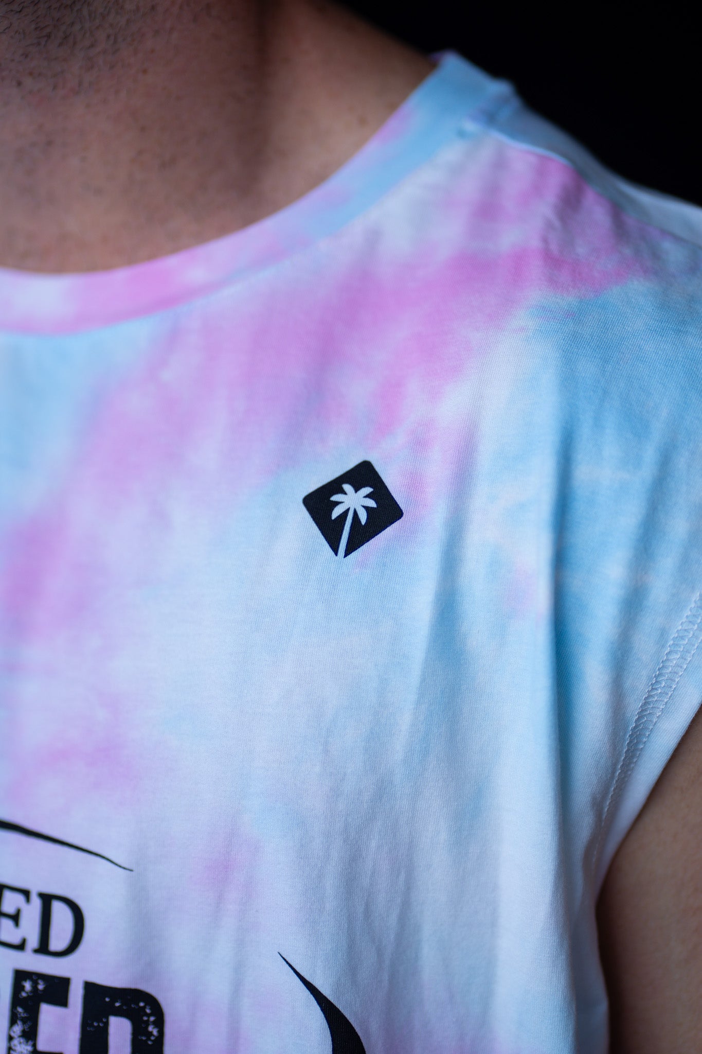 TANK OVERSIZE BANGERS - ROSE / BLEU