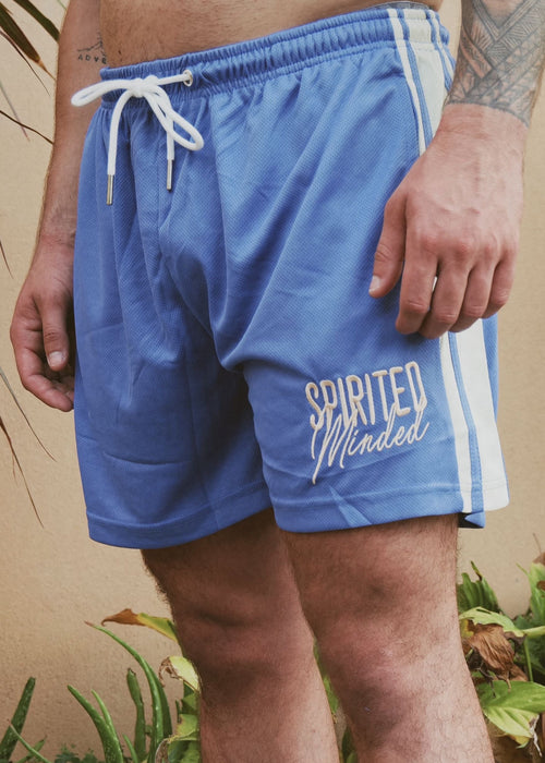 SHORT OLD SCHOOL - BLEU OCÉAN