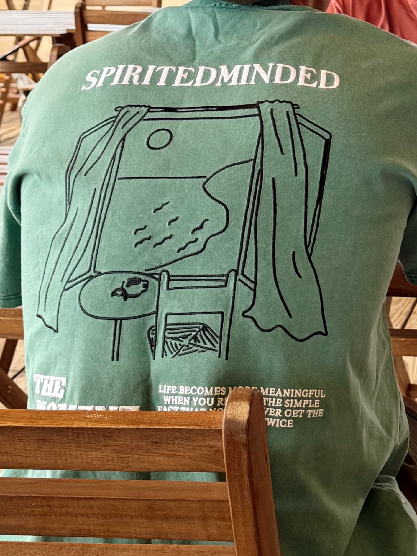 T-SHIRT BRODÉ OVERSIZE BANGERS - VERT