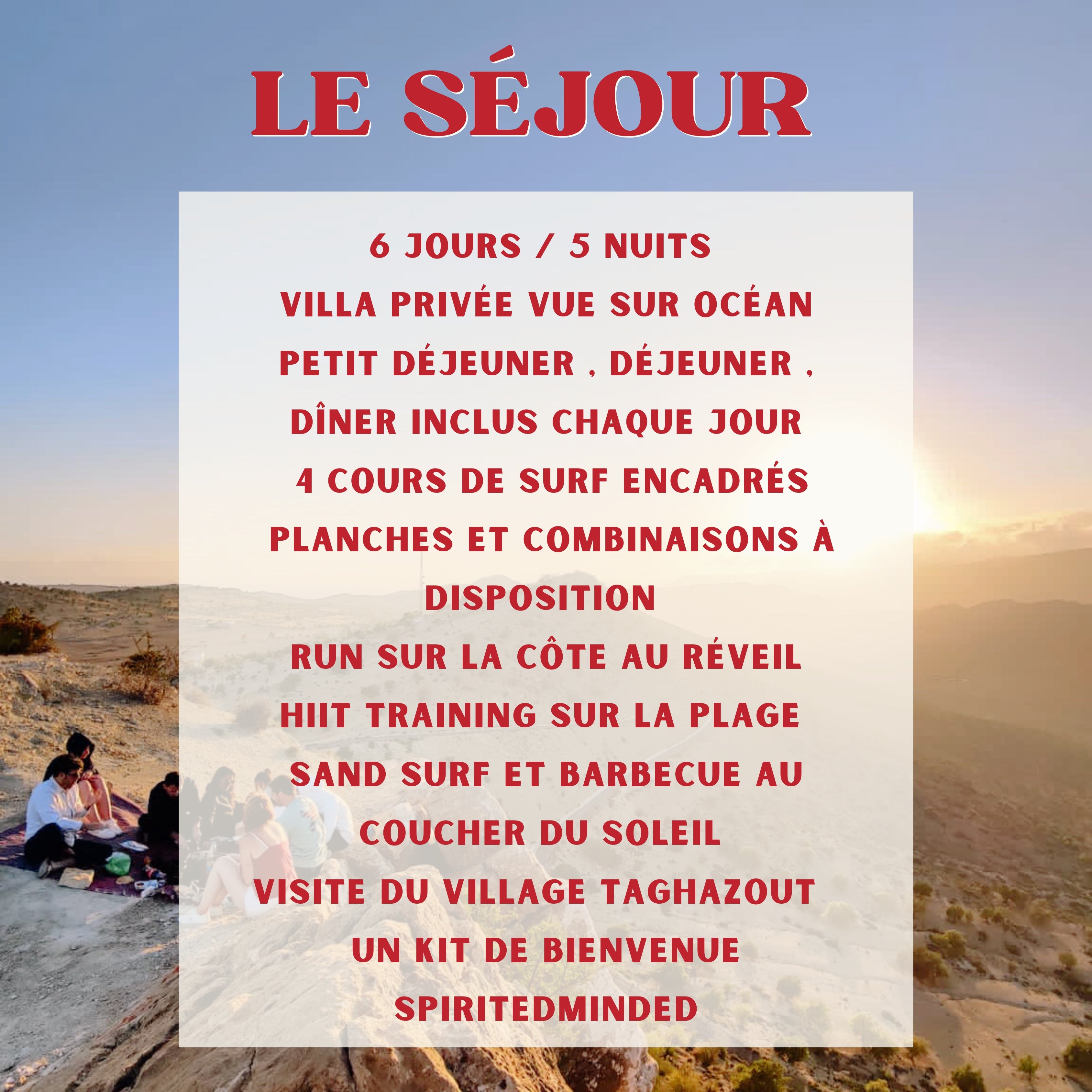 Séjour d'immersion Surf & Bien-être Maroc
