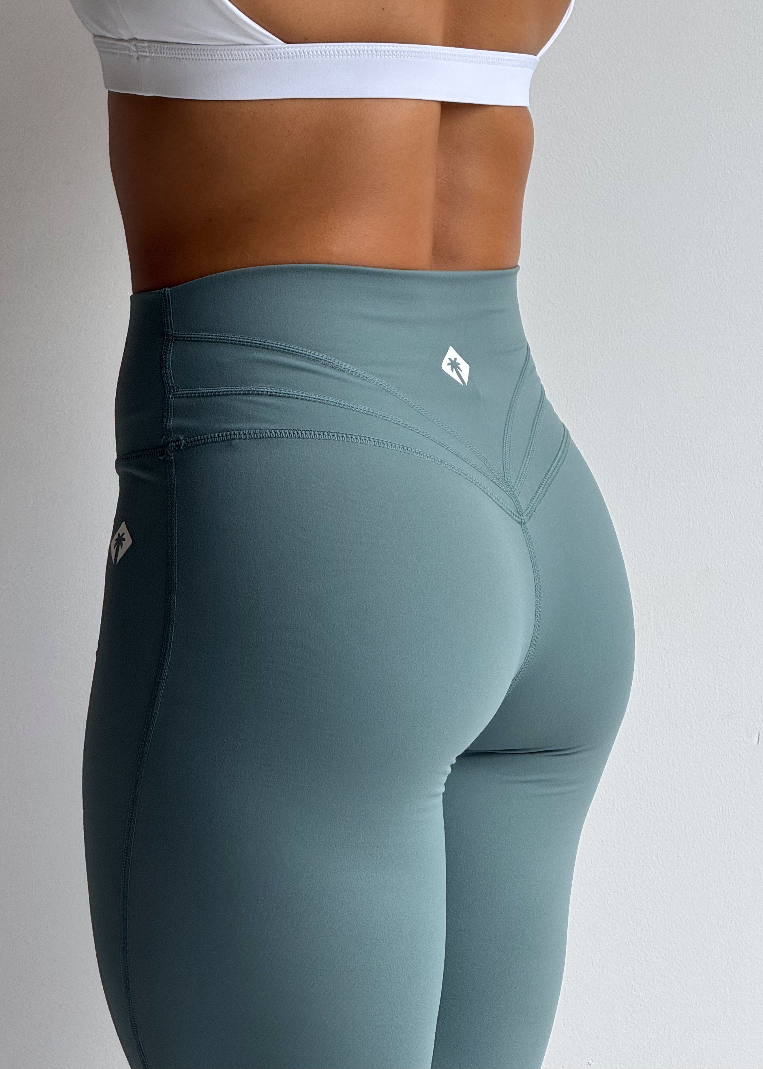 LEGGING SOLSTICE FLOW - GREEN WATER