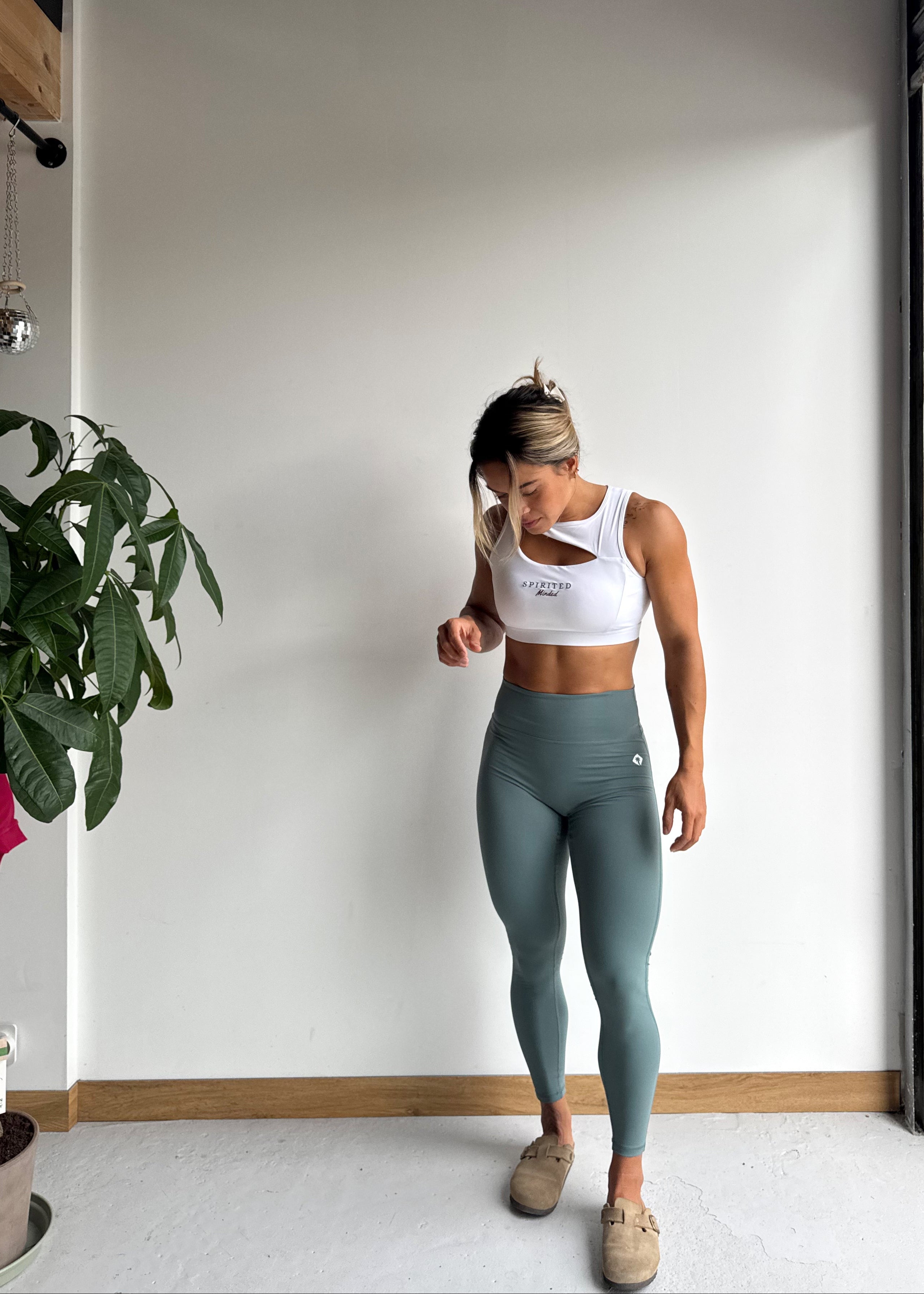 LEGGING SOLSTICE FLOW - GREEN WATER