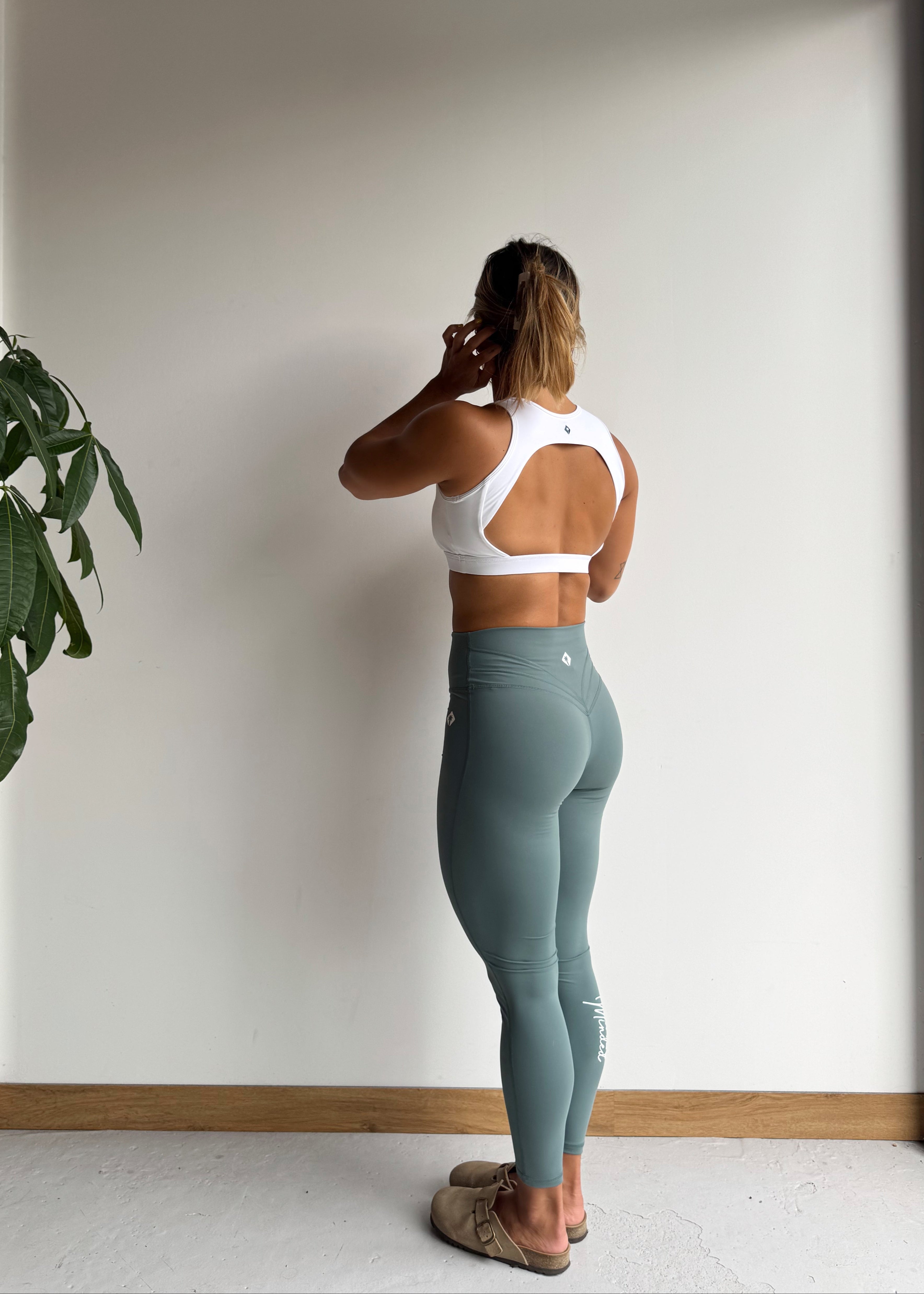 LEGGING SOLSTICE FLOW - GREEN WATER