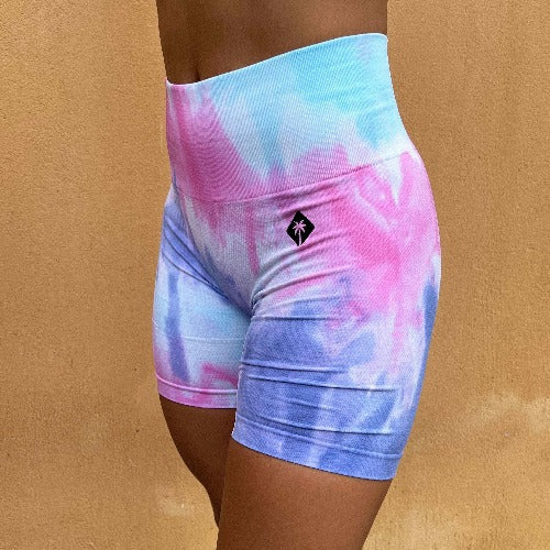 SHORT TIE DYE - VIOLET/ROSE