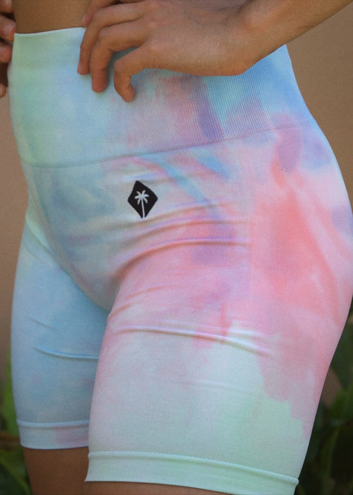 SHORT TIE DYE - VERT/BLEU