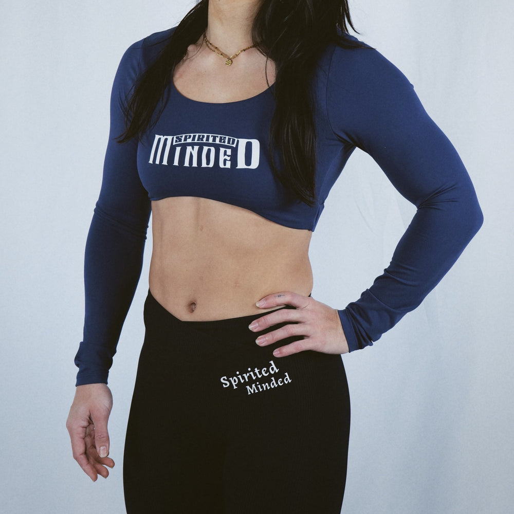 TOP BRASSIÈRE VARSITY - BLEU
