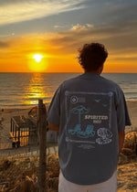 T-SHIRT BRODÉ OVERSIZE - GRIS