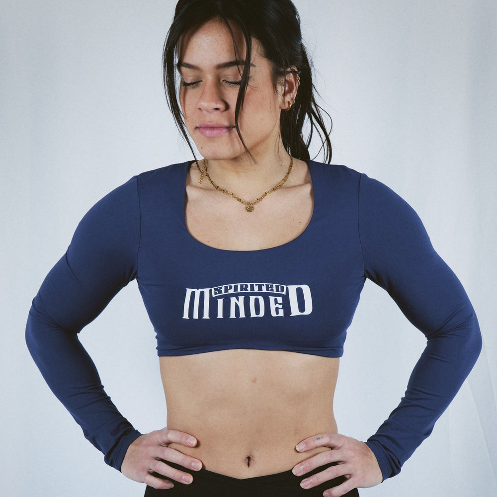 TOP BRASSIÈRE VARSITY - BLEU