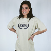 T-SHIRT UNISEXE OVERSIZE ALL FOR ONE - BEIGE