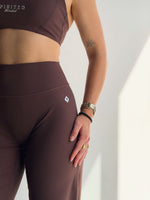PANTALON COUPE DROITE - MARRON