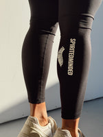 LEGGING FROSTED CROSSED - NOIR