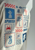T-SHIRT BRODÉ OVERSIZE SOLSTICE - BEIGE