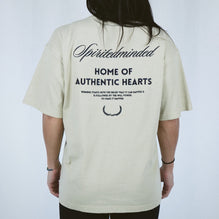 T-SHIRT UNISEXE OVERSIZE ALL FOR ONE - BEIGE