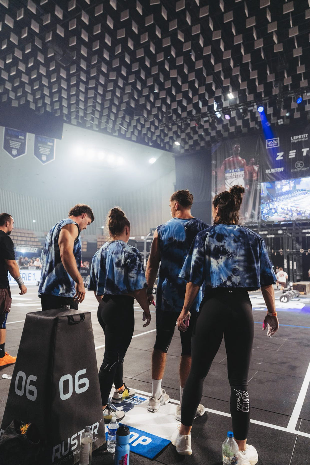 TANK TIE & DYE SOLSTICE FLOW - BLEU