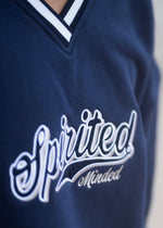 CREWNECK VARSITY OVERSIZE UNISEXE - BLEU