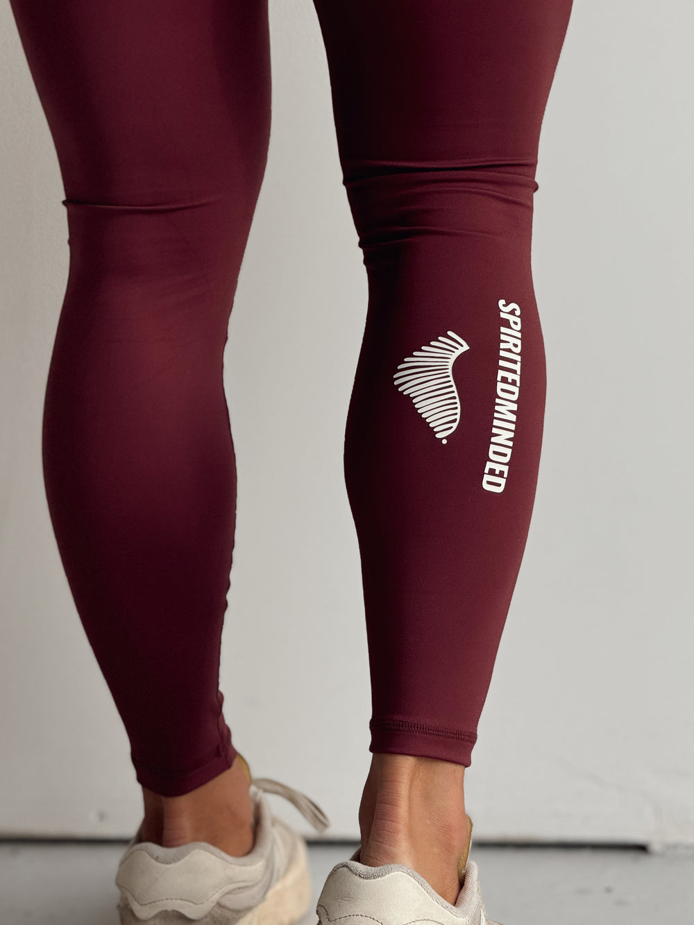 LEGGING FROSTED CROSSED - BORDEAUX