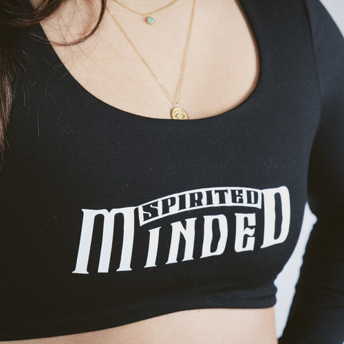 TOP BRASSIÈRE VARSITY - NOIR