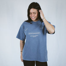 T-SHIRT UNISEXE OVERSIZE ALL FOR ONE - BLEU