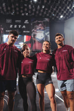 T-SHIRT OVERSIZE TRAINING - BORDEAUX