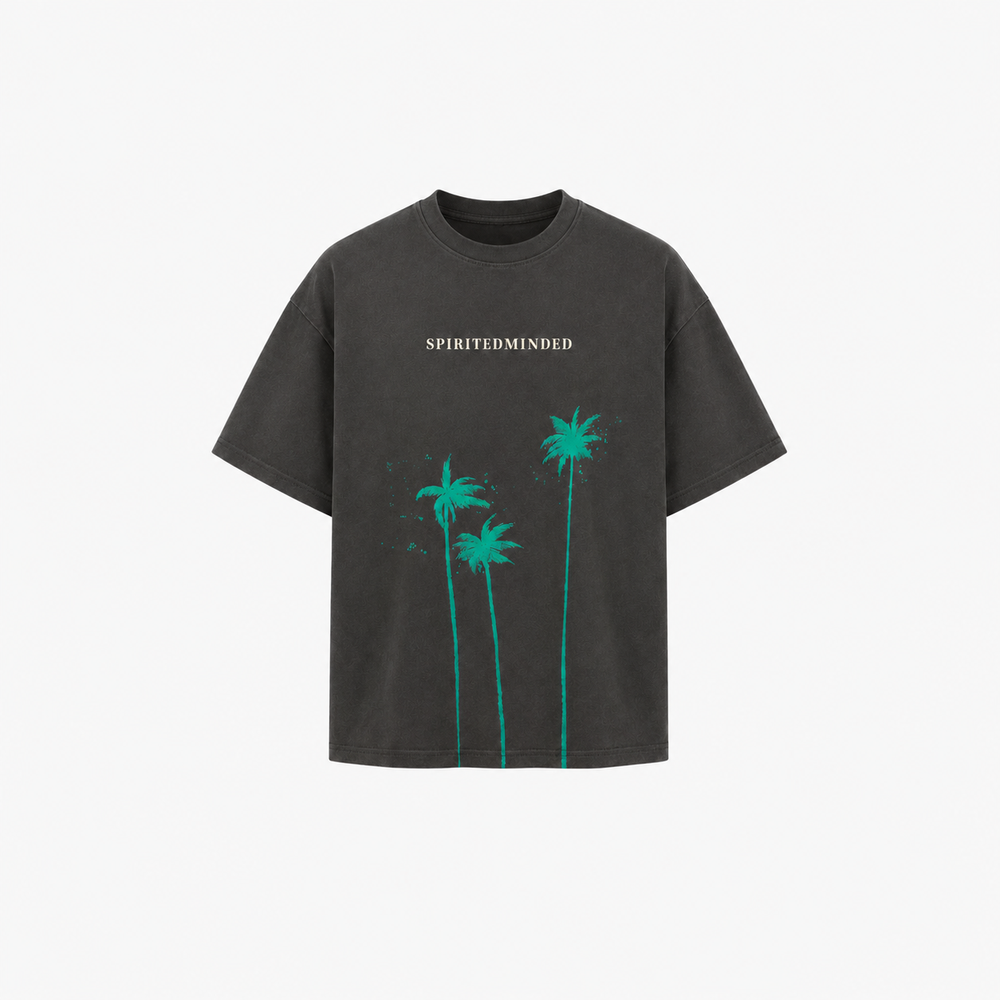 T-SHIRT BOXY CUT "SLOW LIFE BY THE OCEAN" - HOMME