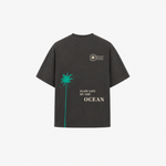 T-SHIRT BOXY CUT "SLOW LIFE BY THE OCEAN" - HOMME
