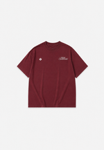 T-SHIRT OVERSIZE TRAINING - BORDEAUX