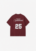 T-SHIRT OVERSIZE TRAINING - BORDEAUX