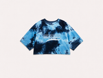 CROP TOP TIE & DYE SOLSTICE FLOW - BLEU