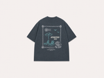 T-SHIRT BRODÉ OVERSIZE - GRIS