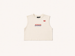 CROP TOP DÉBARDEUR - BEIGE