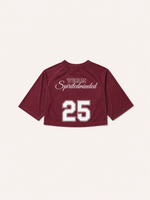 CROP TOP SOLSTICE FLOW - BORDEAUX
