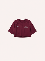 CROP TOP SOLSTICE FLOW - BORDEAUX
