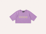 CROP TOP BRODÉ OVERSIZE SOLSTICE FLOW - VIOLET