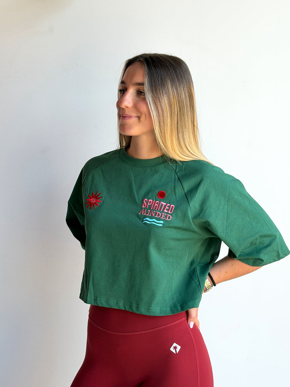 CROP TOP BRODÉ "SUMMER"