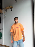 T-SHIRT BRODÉ OVERSIZE AFTERGLOW - CORAIL
