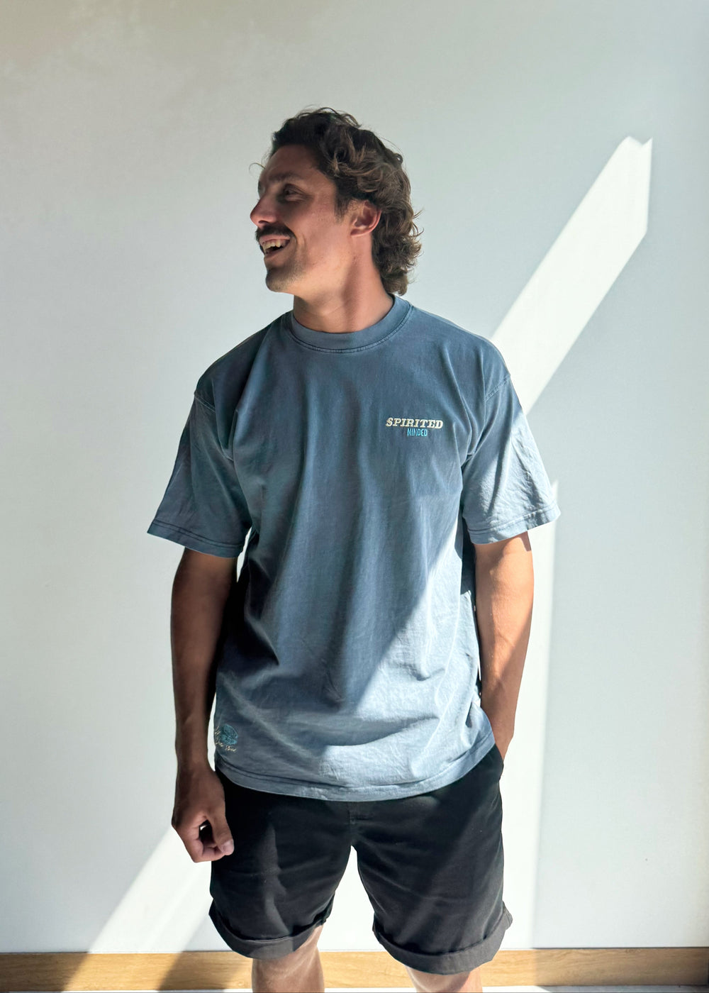 T-SHIRT BRODÉ OVERSIZE - GRIS