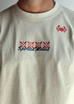 T-SHIRT BRODÉ OVERSIZE SOLSTICE - BEIGE
