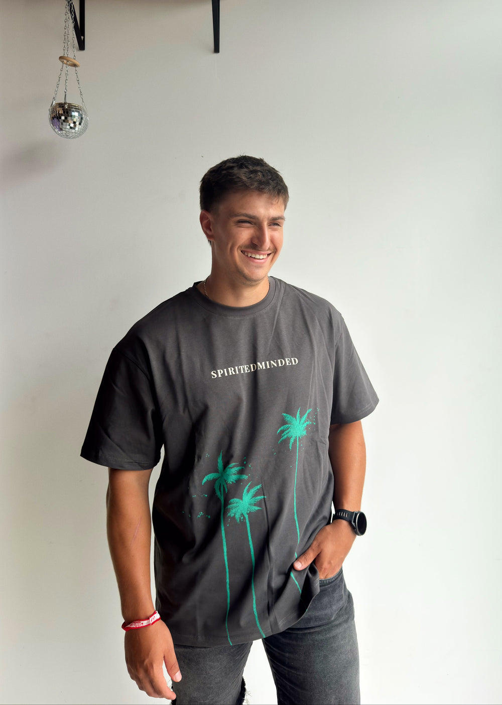T-SHIRT BOXY CUT "SLOW LIFE BY THE OCEAN" - HOMME