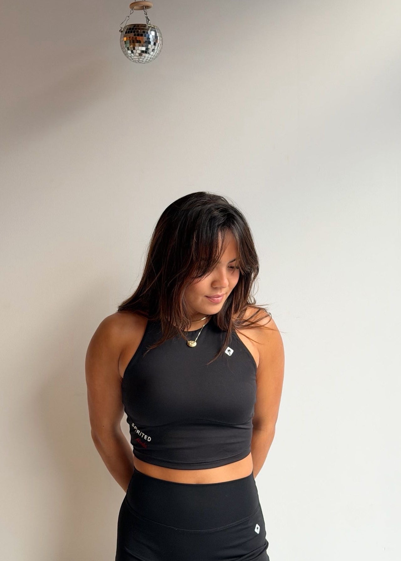 TOP / BRASSIÈRE "LISA" - NOIR