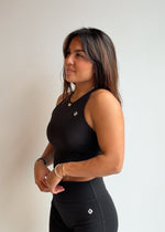 TOP / BRASSIÈRE "LISA" - NOIR