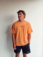 T-SHIRT BRODÉ OVERSIZE AFTERGLOW - CORAIL