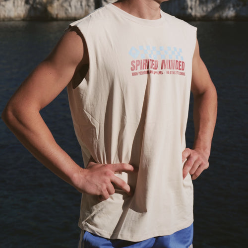 TANK OVERSIZE PERFORM - BEIGE