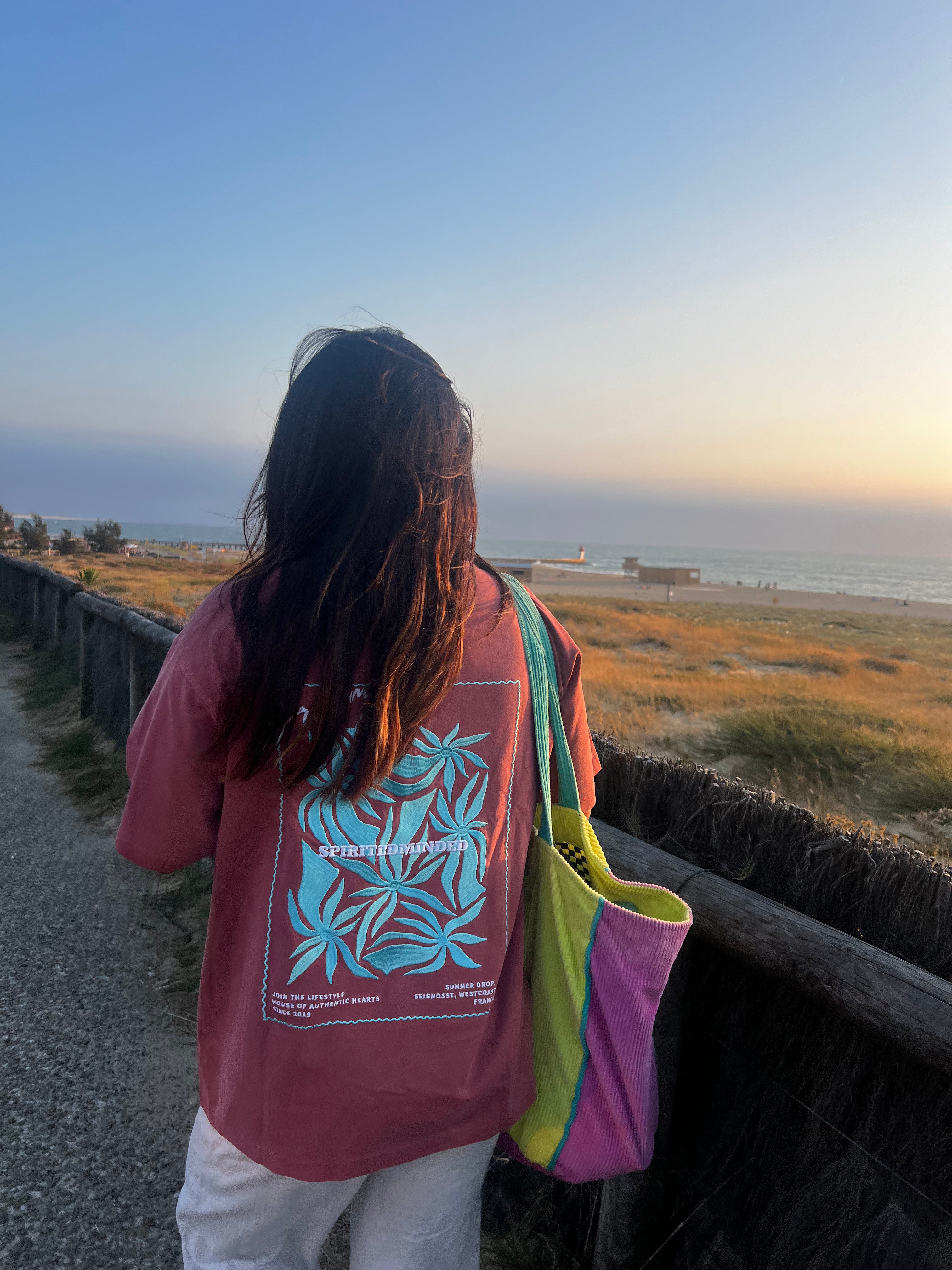 T-SHIRT BRODÉ OVERSIZE BANGERS - ROSE