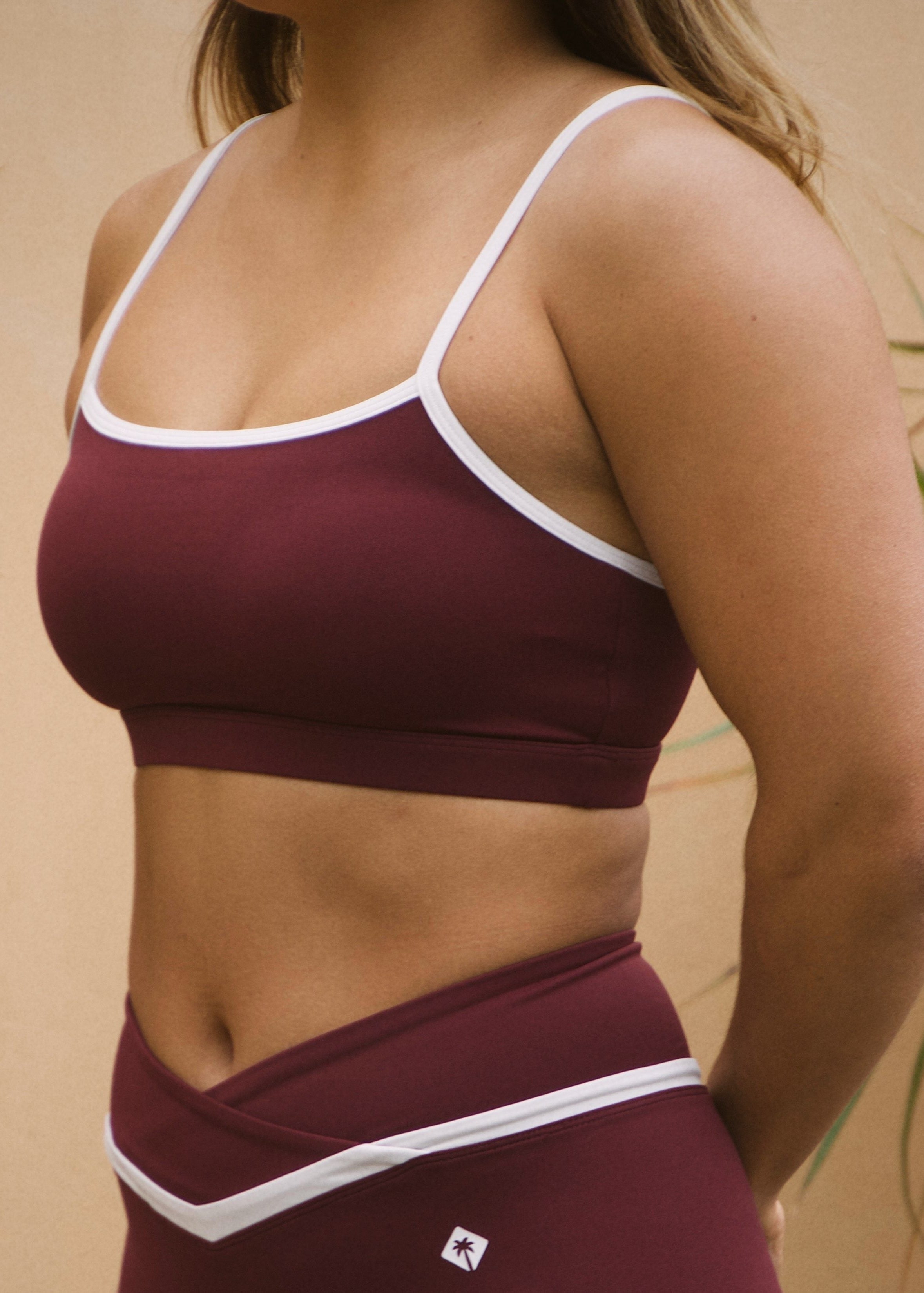 BRASSIÈRE WORKOUT - BORDEAUX